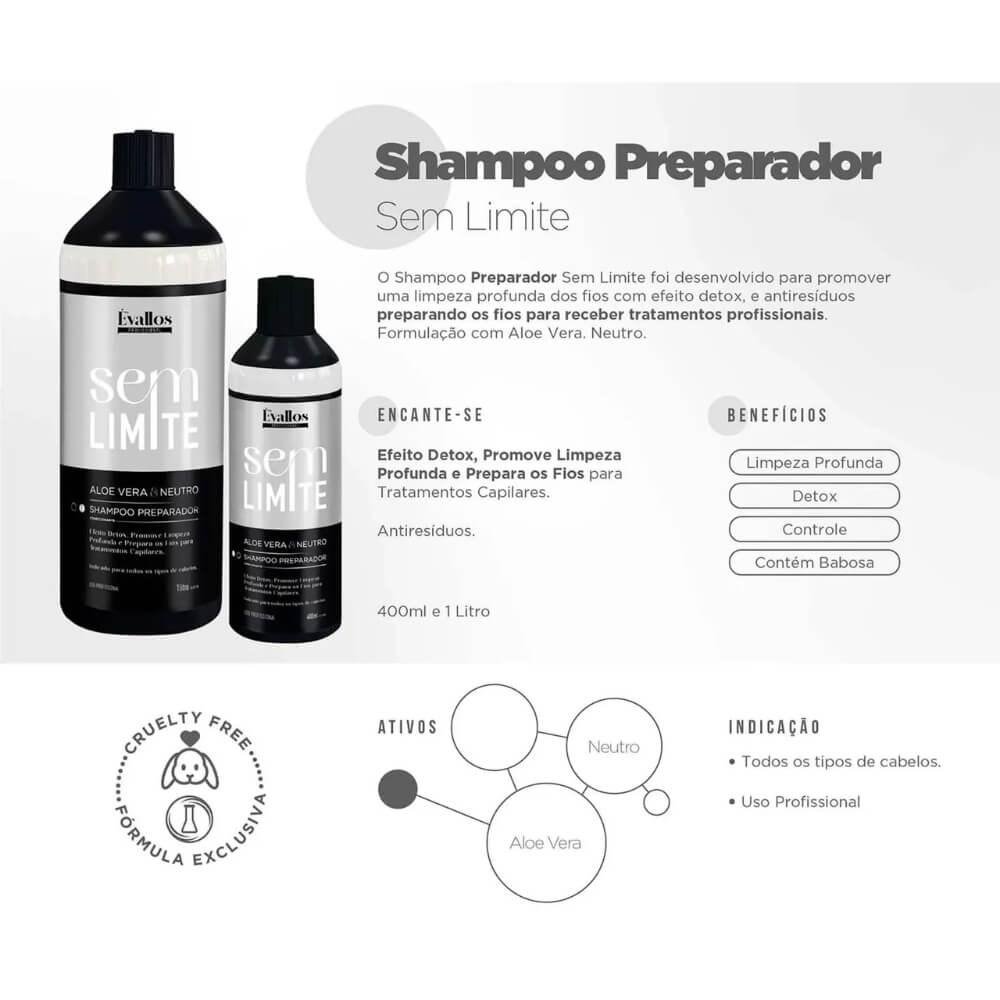 Évallos Profissional Shampoo Antiresíduos Detox 1000ml 1L 2