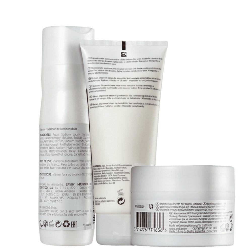 Wella Professionals Oil Reflections - Shampoo 250ml + Condicionador 200ml + Máscara 150ml ÚNICO 2