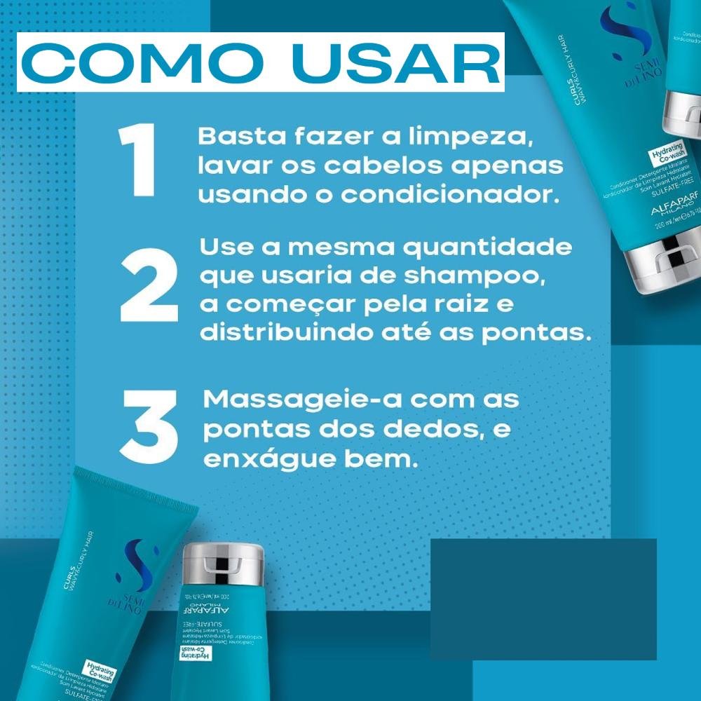 Alfaparf Semi di Lino Curls Hydranting Co-Wash Condicionador 200ml 200ml 4