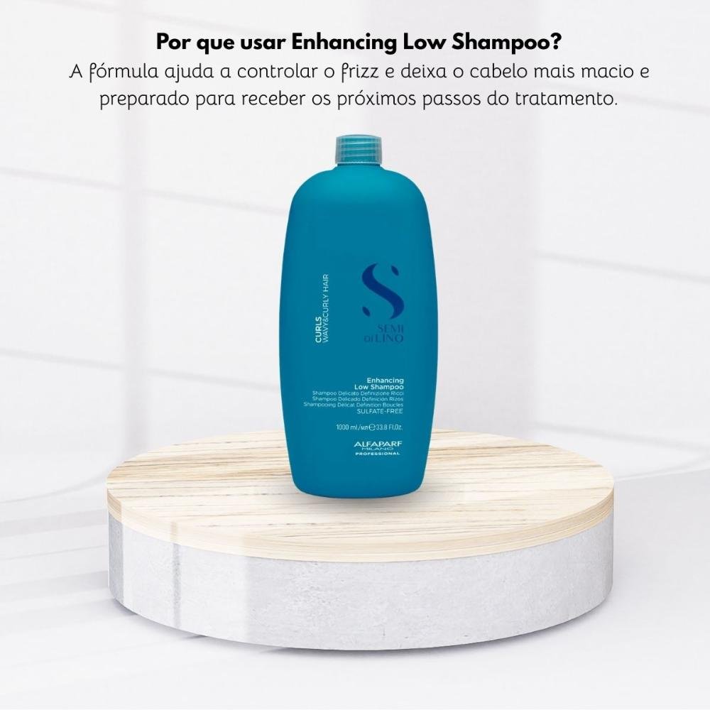 Shampoo Alfaparf Semi di Lino Curls Enhancing Low 1 Litro 1L 8