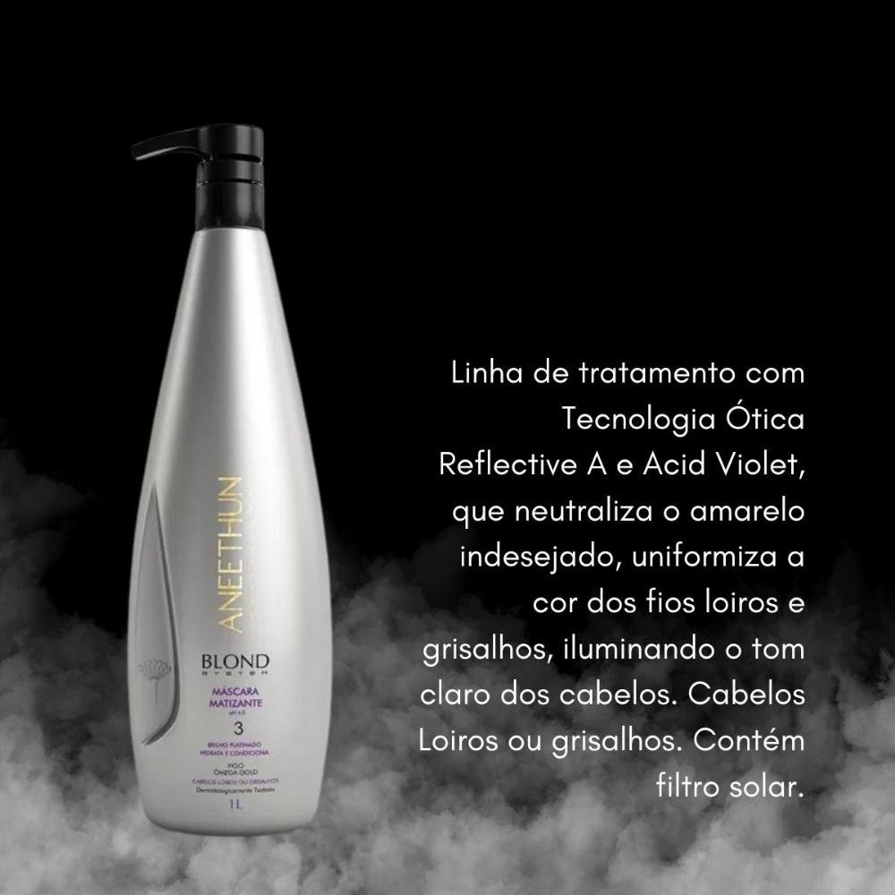 Máscara Aneethun Blond Matizante 1000 g 1kg 3
