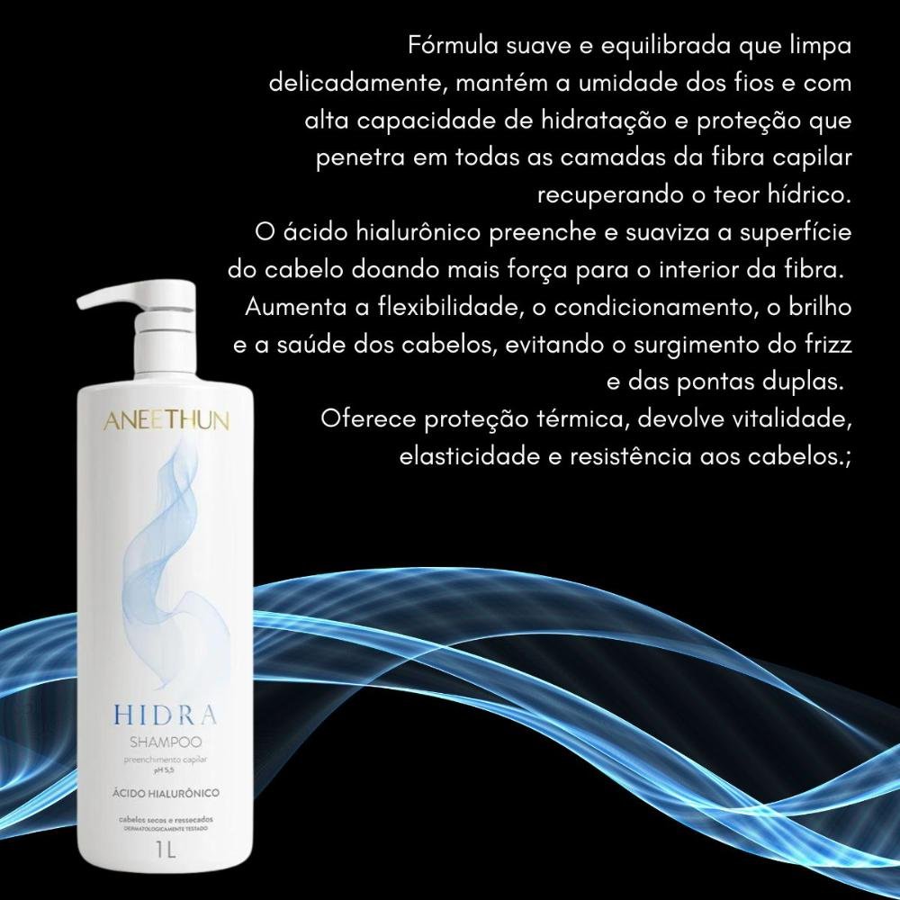 Shampoo Aneethun Hidra 1 Litro 1L 3