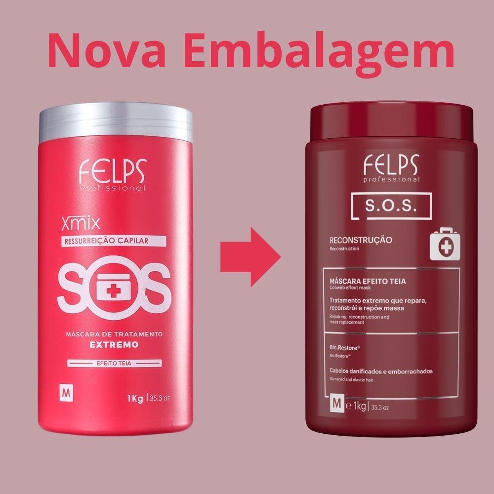 Felps Professional Cronograma Lumiforce (S.O.S.+ Banho de Verniz 2 x 1000ml) ÚNICO 2