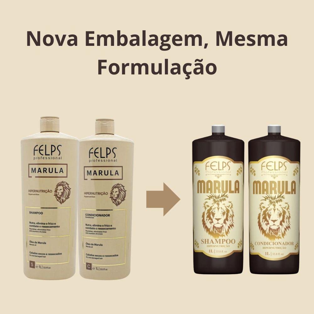 Felps Professional Marula Shampoo + Condicionador (2 x 1000ml) ÚNICO 3