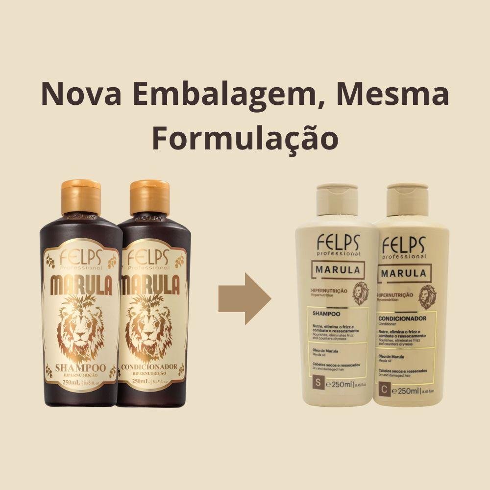 Felps Professional Marula Shampoo + Condicionador (2x250ml) ÚNICO 2