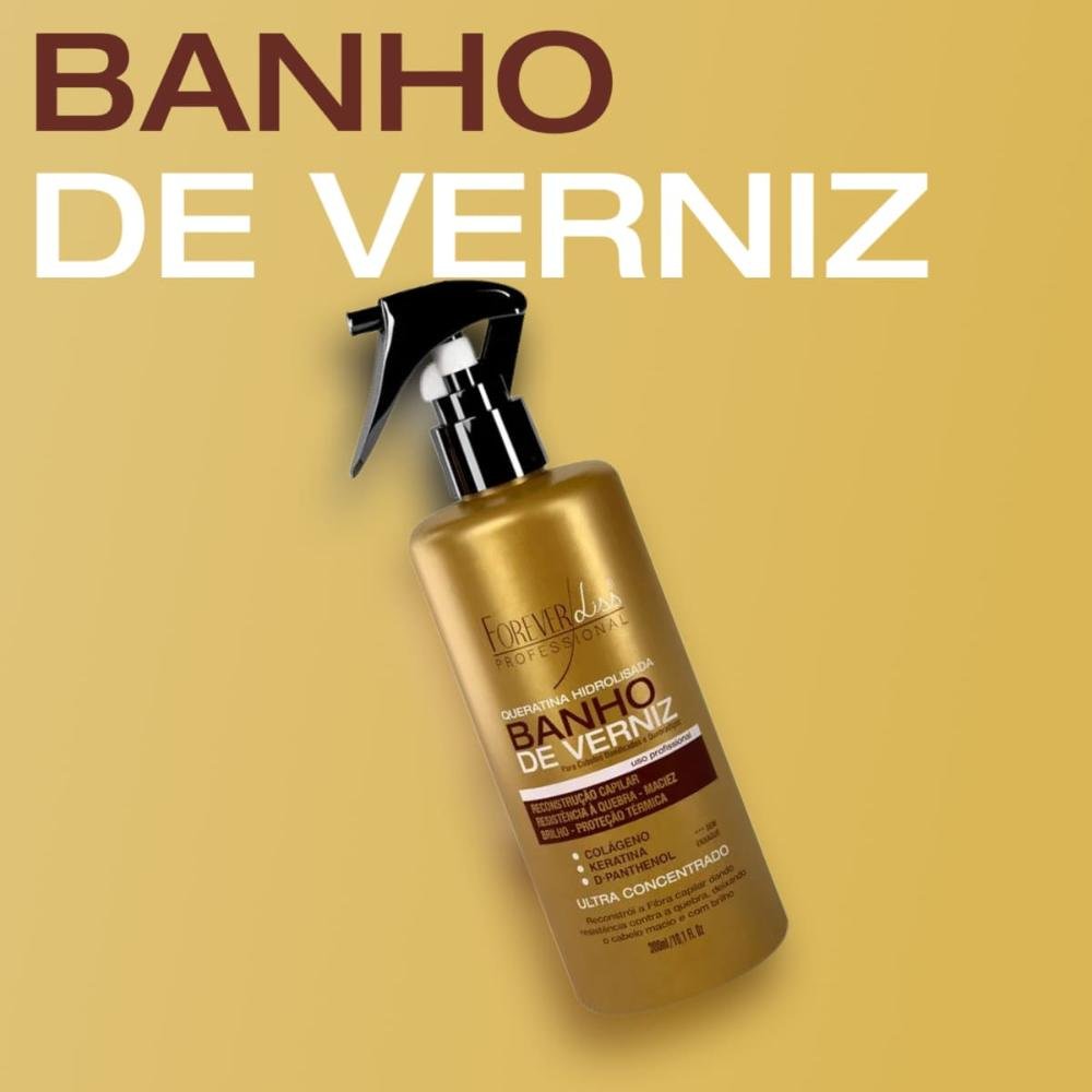 Forever Liss Banho de Verniz Queratina Leave-In 300ml 300ml 2