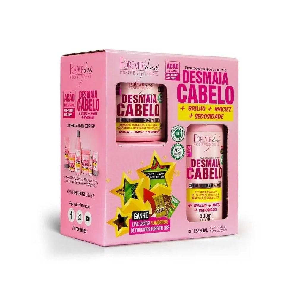 Kit Forever Liss Desmaia Cabelo Shampoo 300 ml e Máscara 200 g