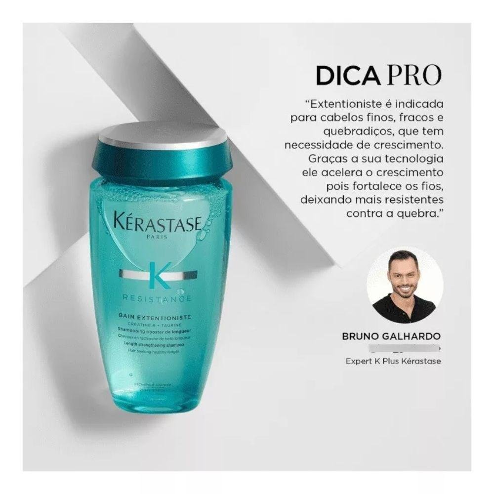 Kérastase Résistance Extentioniste Shampoo 250ml + Condicionador 200ml ÚNICO 4