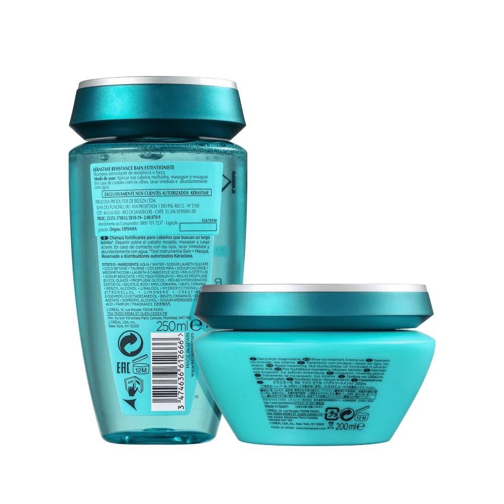 Kérastase Résistance Extentioniste Shampoo 250ml + Máscara 200ml ÚNICO 8