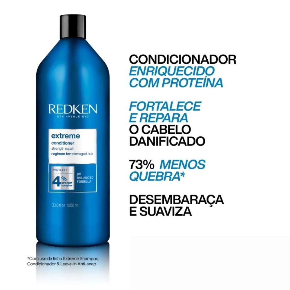 Redken Extreme Shampoo + Condicionador 1L ÚNICO 3