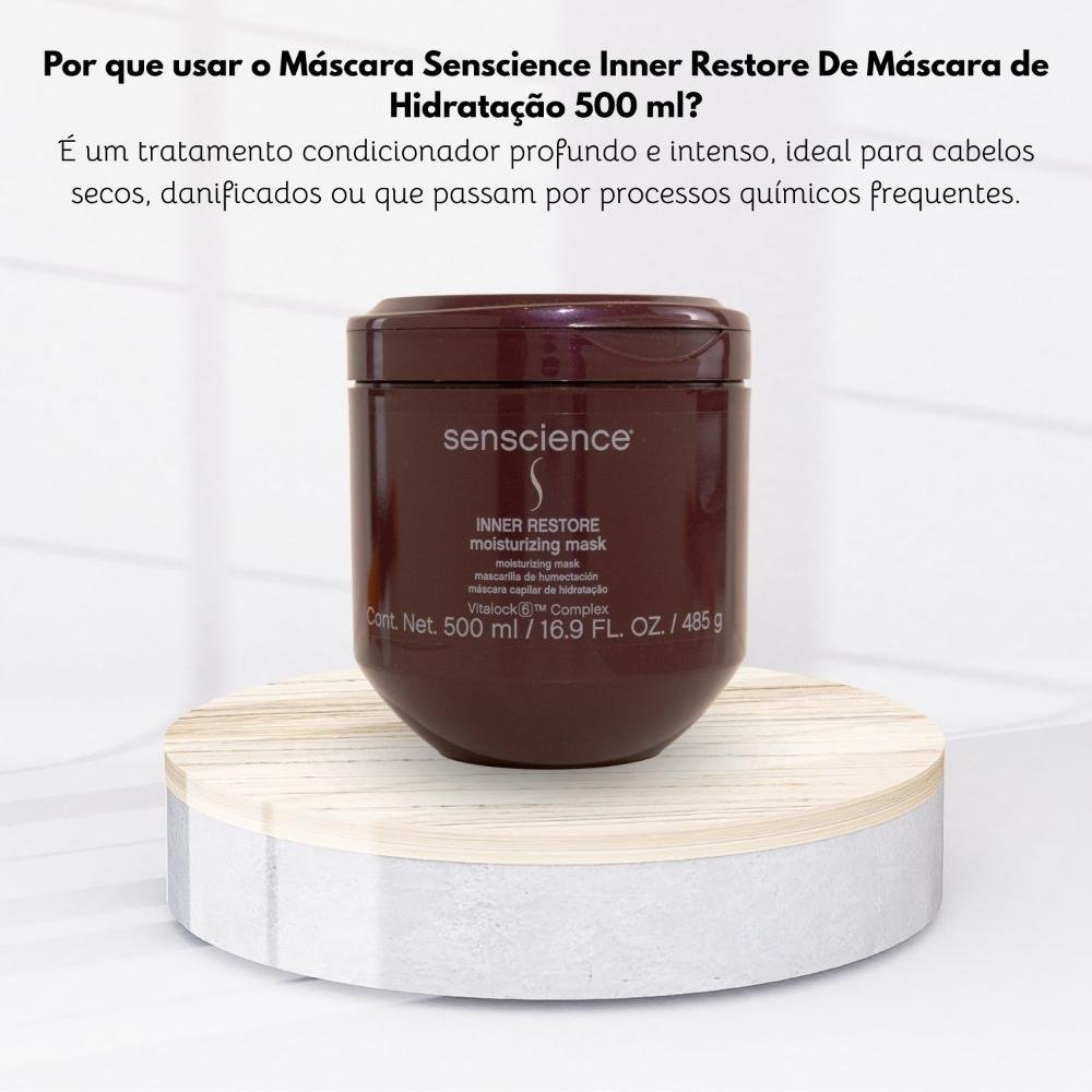 Máscara Senscience Inner Restore De Máscara de Hidratação 500 ml 500ml 5