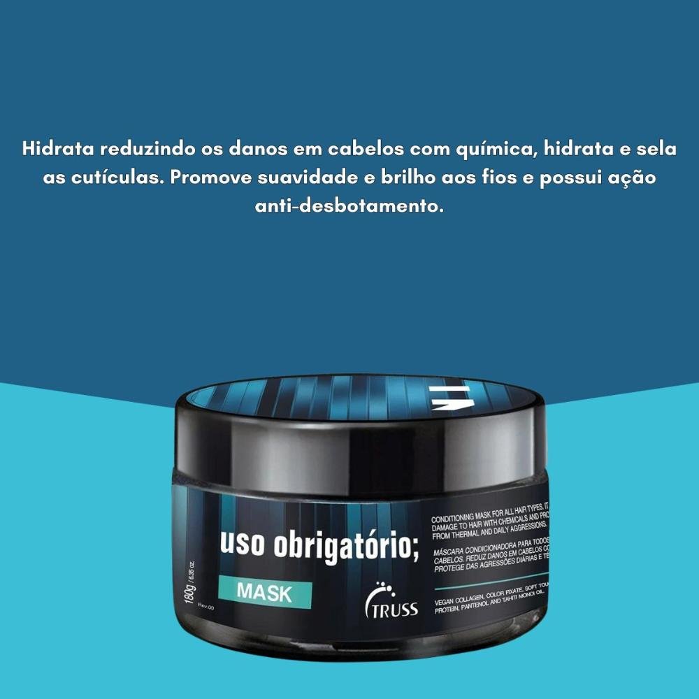 Truss Uso Obrigatório Máscara 180g 180g 3