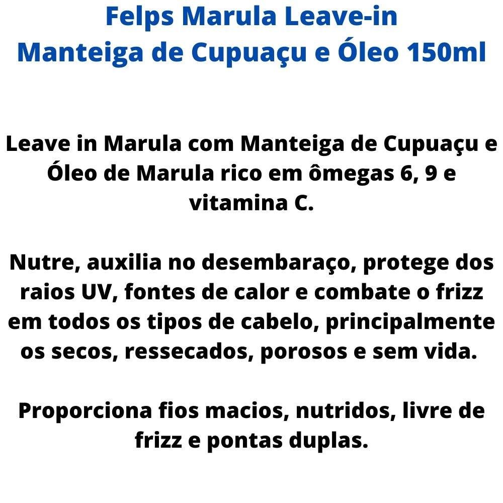 Felps Professional Marula Leave-In Hipernutrição 150ml 150ml 3