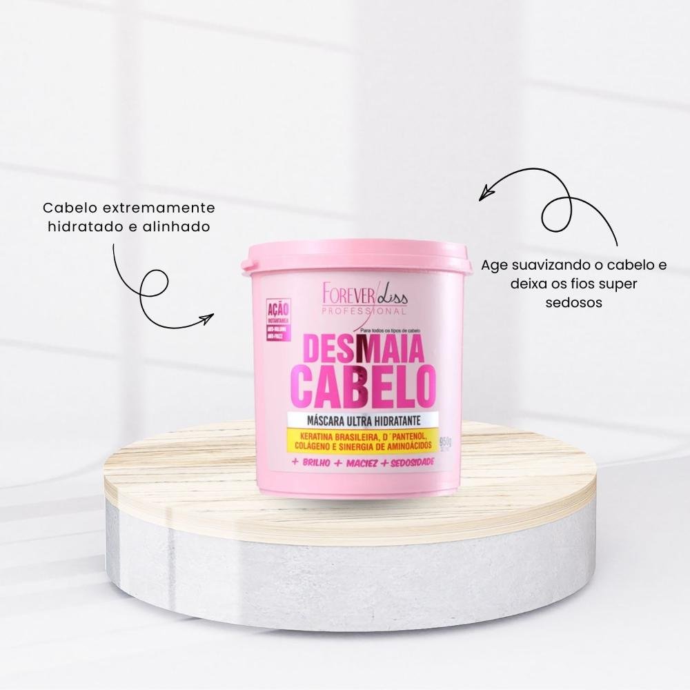 Máscara Forever Liss Desmaia Cabelo Ultra Hidratante 950 g 950g 2