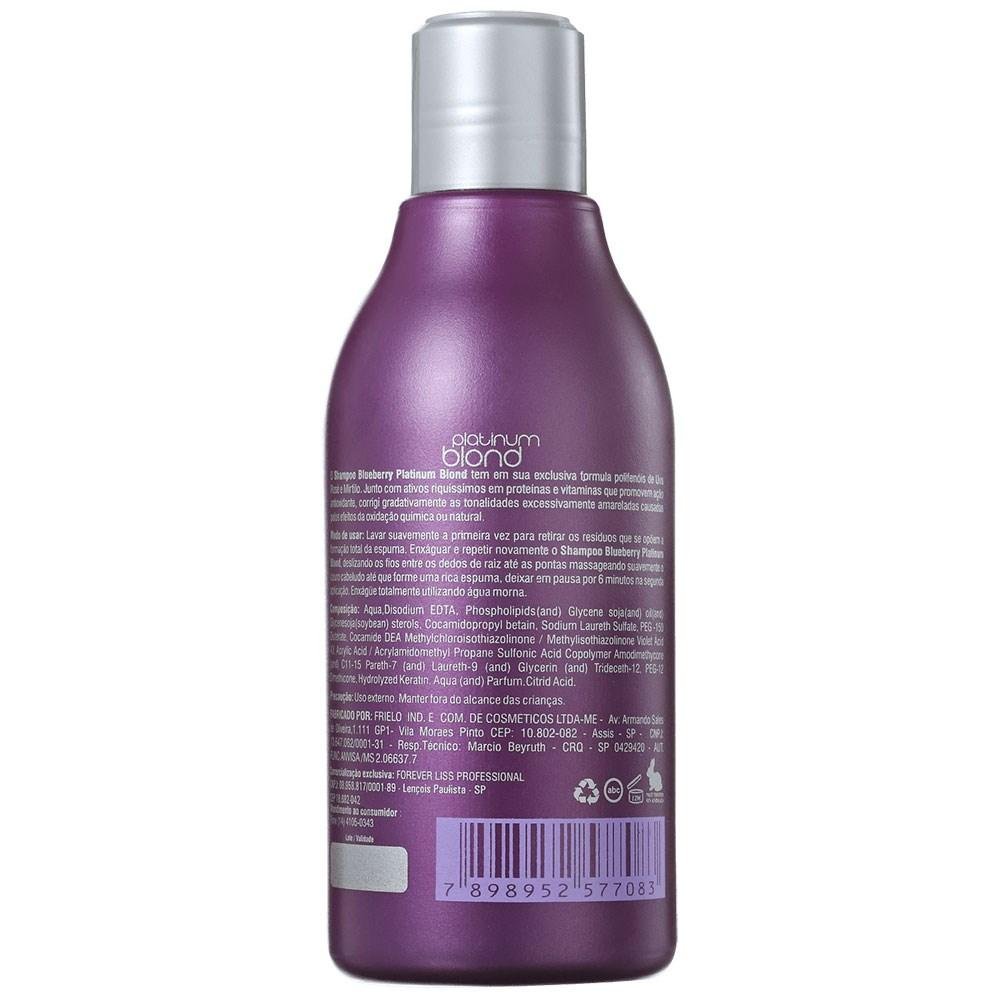 Shampoo Forever Liss Platinum Blond Matizador 300 ml 300ml 2
