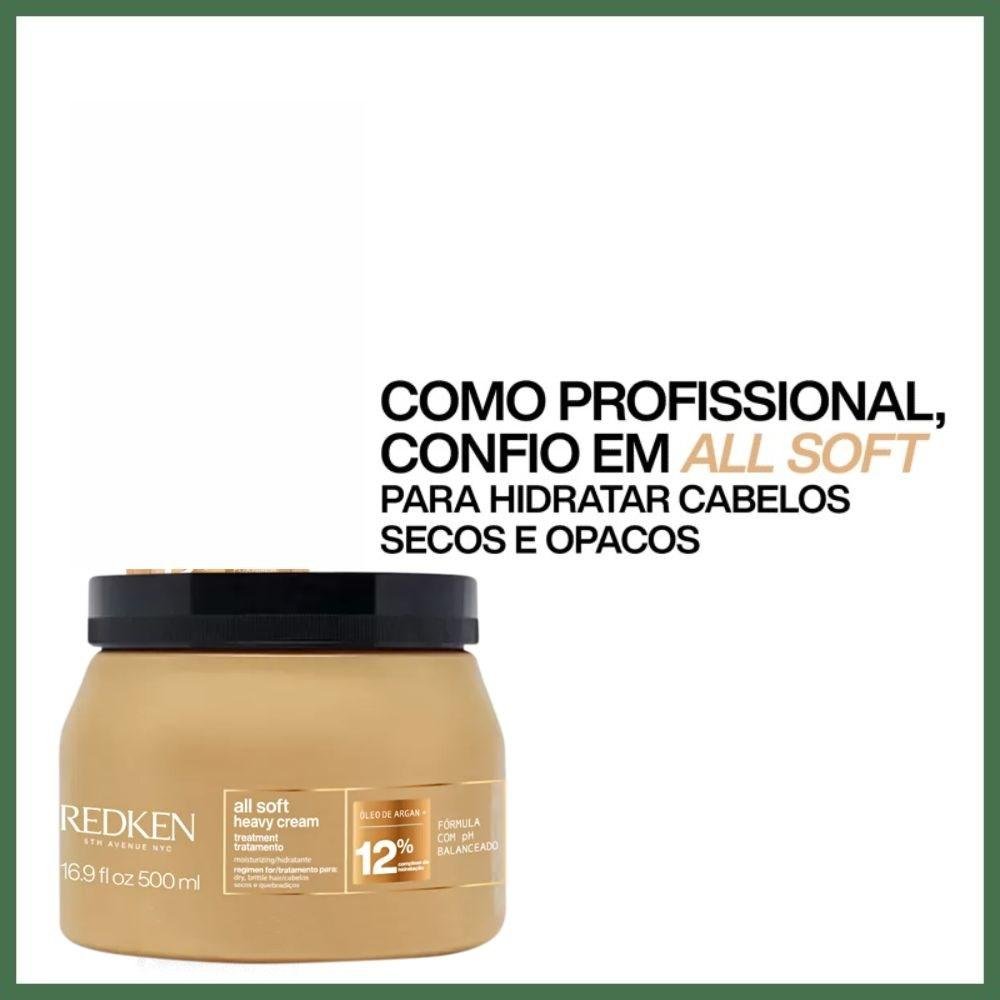 Redken All Soft Heavy Cream - Máscara de Hidratação 500ml 500ml 2