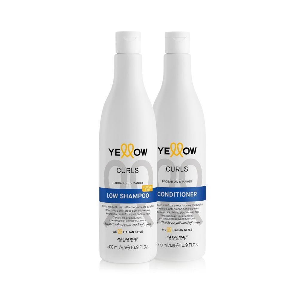 Yellow Curls Kit Shampoo + Condicionador 500ml ÚNICO 1