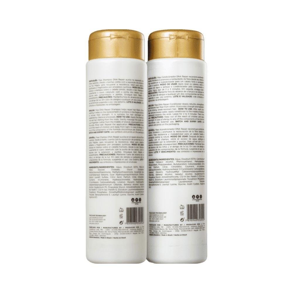Ykas Dna Repair Shampoo + Condicionador 300ml ÚNICO 2