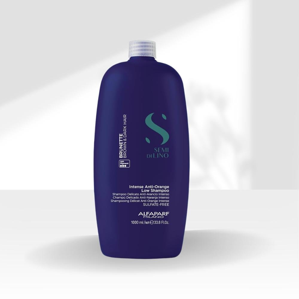 Shampoo Alfaparf Semi Di Lino Brunette Anti-Orange Low 1 Litro 1L 4