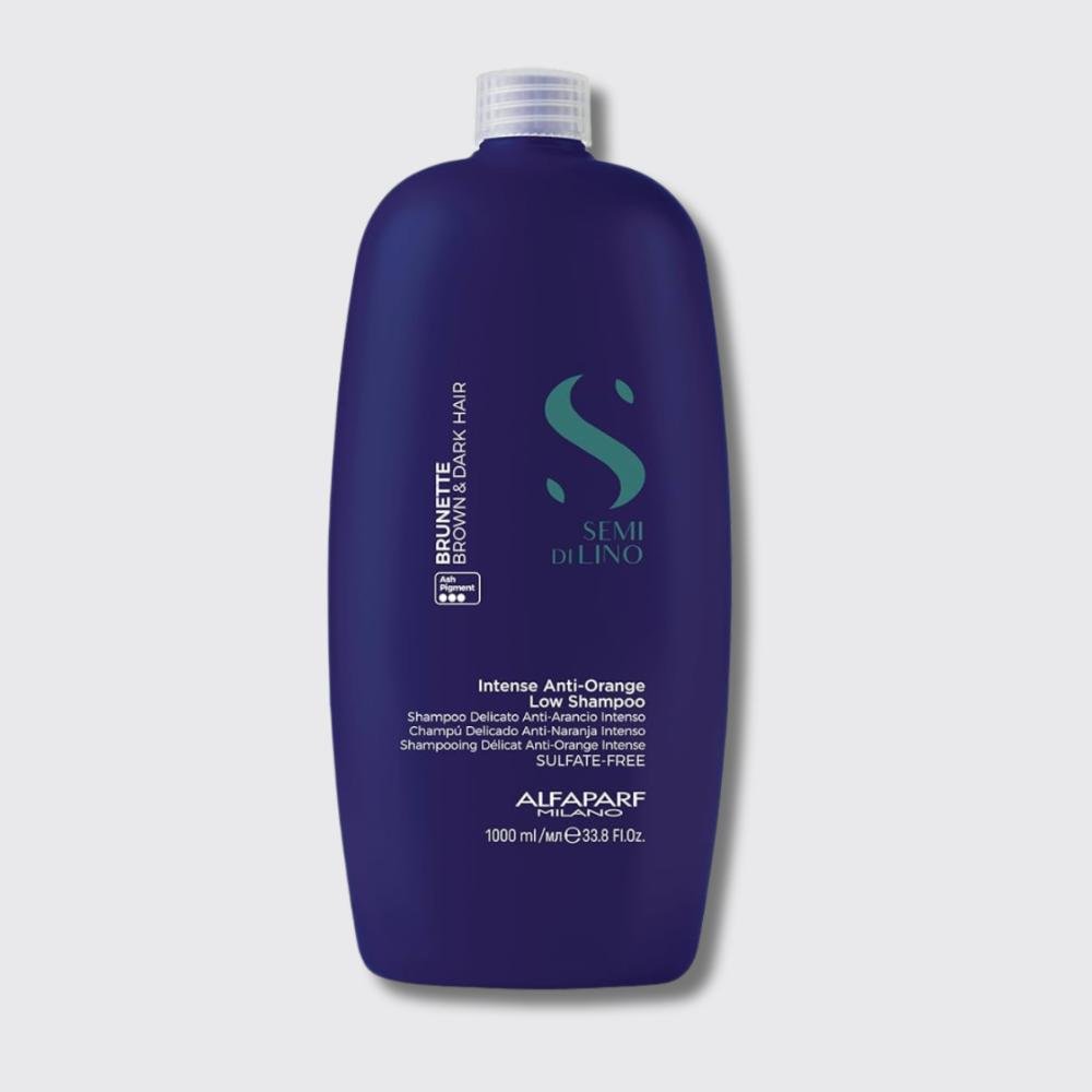 Shampoo Alfaparf Semi Di Lino Brunette Anti-Orange Low 1 Litro 1L 5