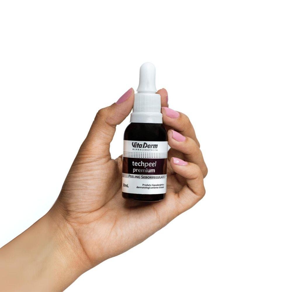 Vita Derm Tech Peel Peeling Seborregulador Sérum Facial 30ml 30ml 2