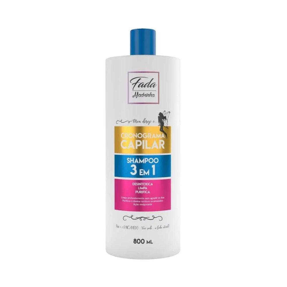 Fada Madrinha Cronograma Capilar Shampoo 3 em 1 - 800ml