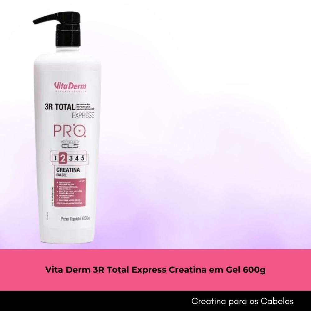 Vita Derm 3R Total Express Creatina em Gel 600g 600g 2