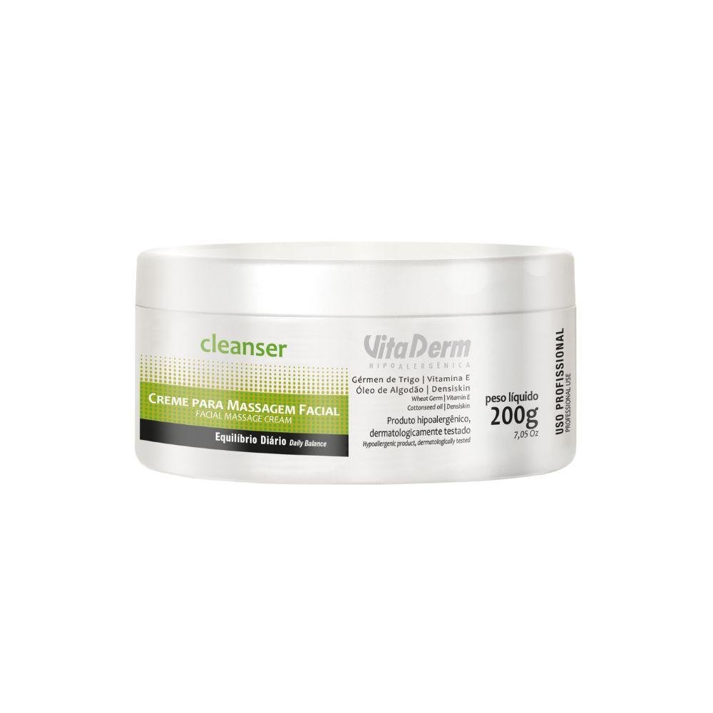 Vita Derm Cleanser Creme para Massagem Facial 200g 200g 1