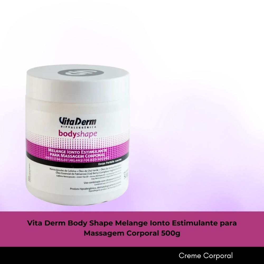 Vita Derm Body Shape Melange Ionto Estimulante para Massagem Corporal 500g 500g 3