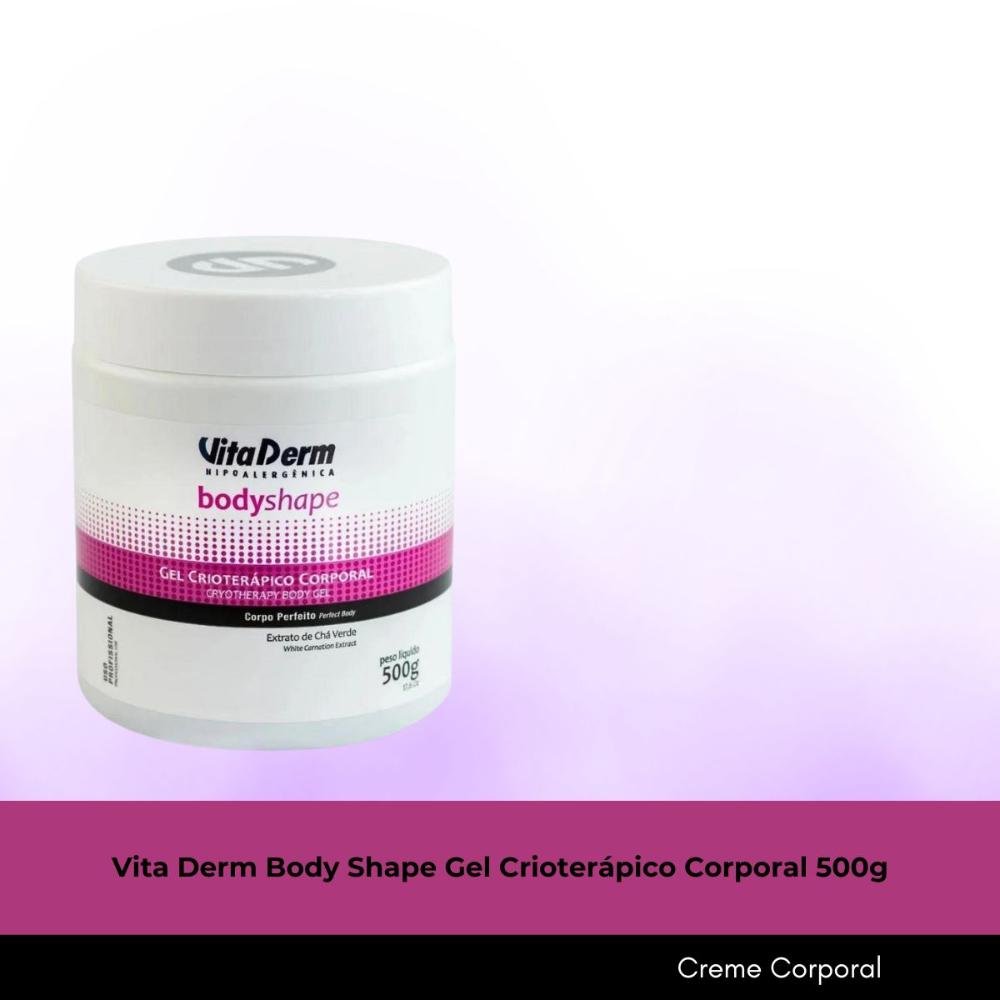 Vita Derm Body Shape Gel Crioterápico Corporal 500g 500g 3