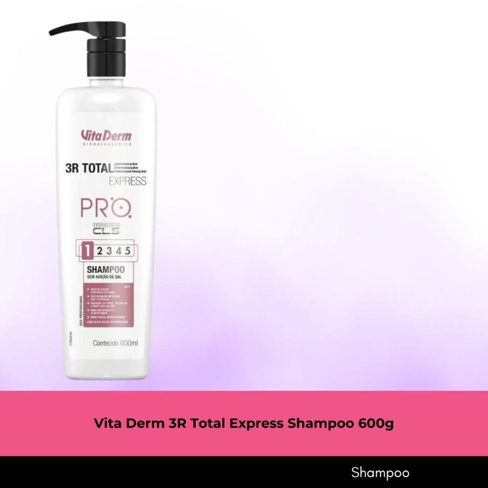 Vita Derm 3R Total Express Shampoo 600ml 600ml 2