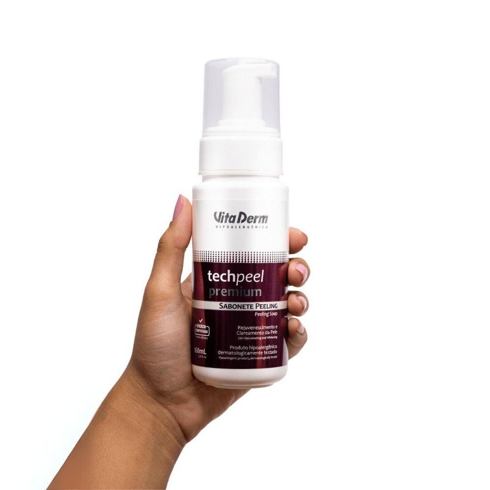 Vita Derm Tech Peel Peeling Sabonete Facial 160ml 160ml 2