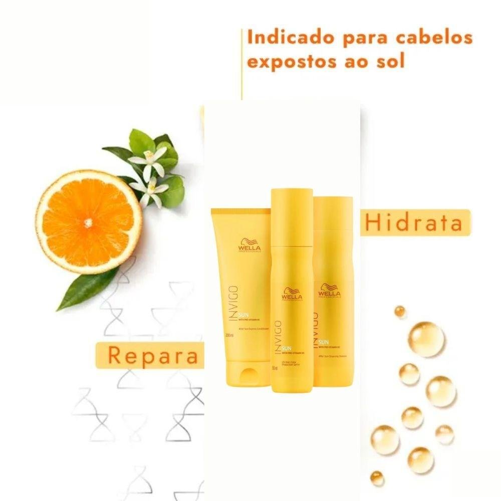 Wella Professionals Invigo Sun Essential Shampoo 250ml + Condicionador 200ml ÚNICO 3