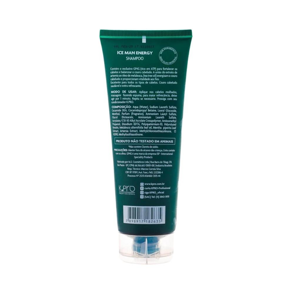 K.Pro Ice Man Energy Shampoo 240ml 240ml 2
