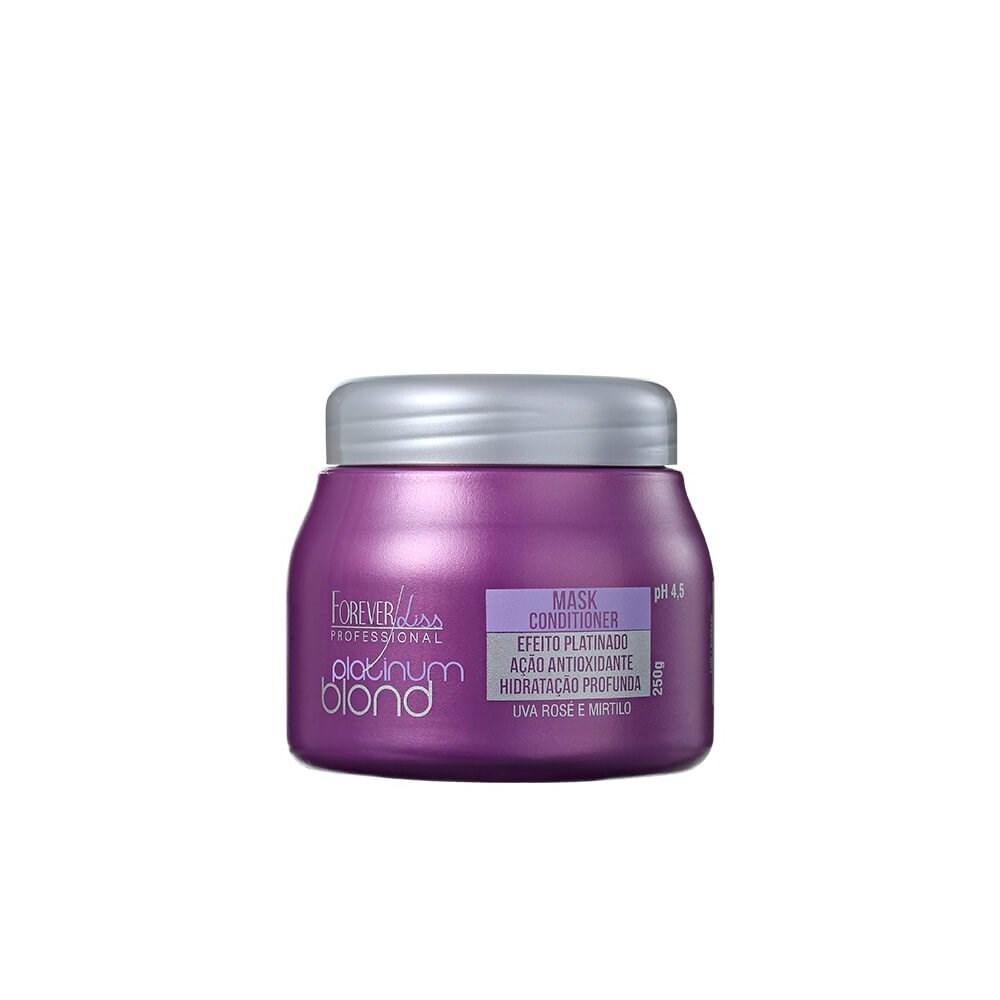 Máscara Matizadora Forever Liss Platinum Blond 250 g 250g 3