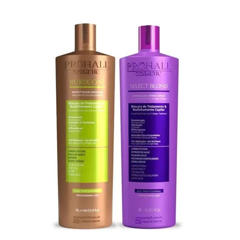 Prohall Kit Burix One Vegana + Select Blond 2x1 Litro ÚNICO 2