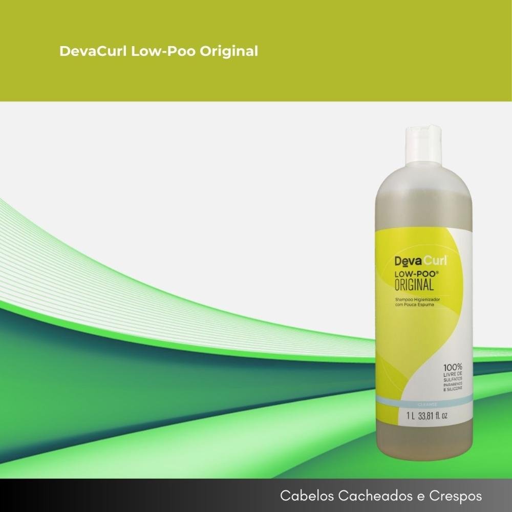 DevaCurl Low-Poo Original Shampoo com Pouca Espuma 1L 1L 2