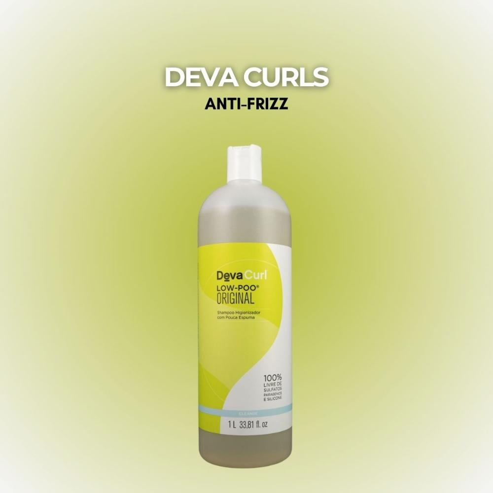 DevaCurl Low-Poo Original Shampoo com Pouca Espuma 1L 1L 3
