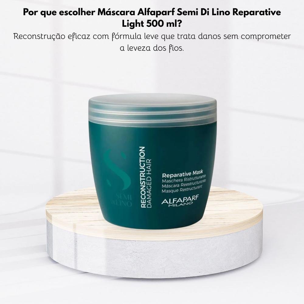 Máscara Alfaparf Semi Di Lino Reparative Light 500 ml 500ml 5