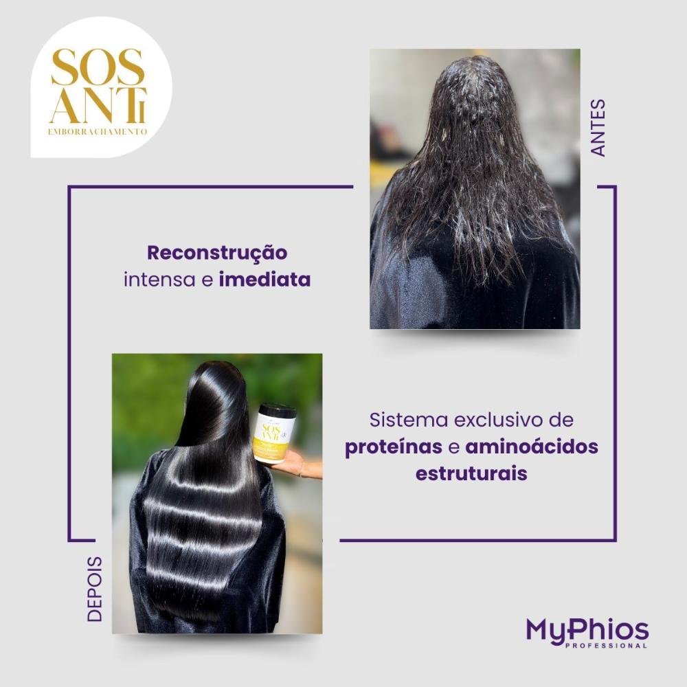 MyPhios SOS Antiemborrachamento Shampoo 300ml 300ml 2