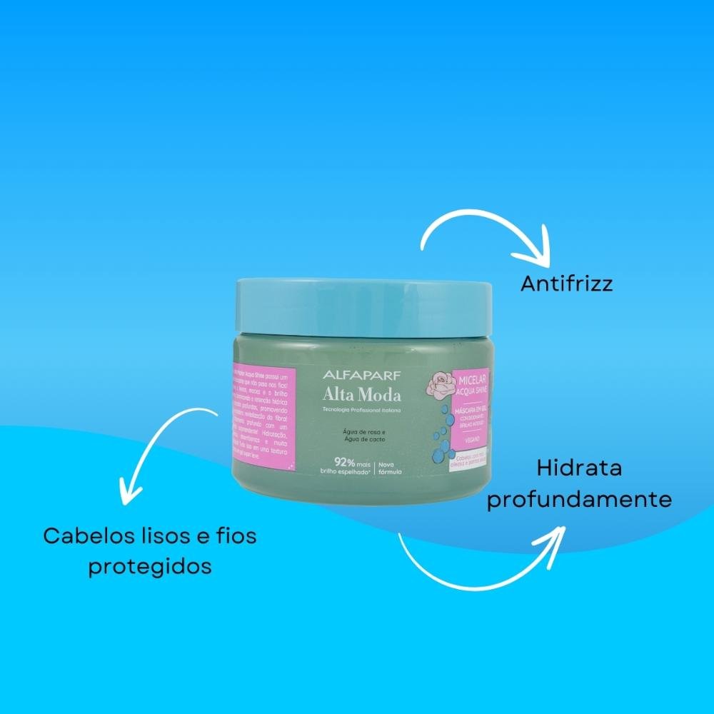 Máscara Alfaparf Alta Moda Micelar Acqua Shine Gel 300 g 300g 4