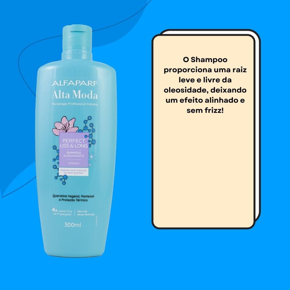 Shampoo Alfaparf Alta Moda Perfect Liss&Long 300 ml 300ml 3