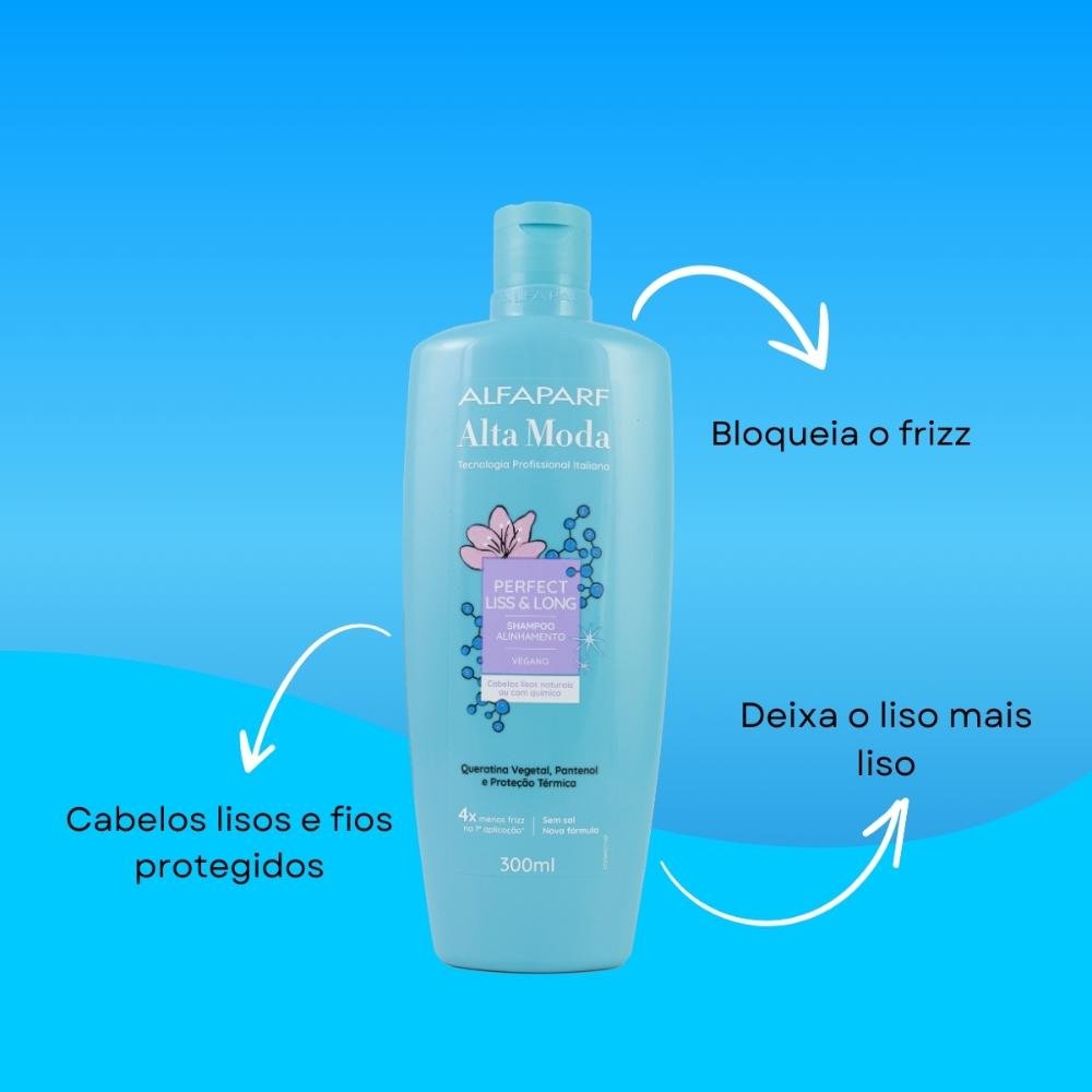 Shampoo Alfaparf Alta Moda Perfect Liss&Long 300 ml 300ml 4