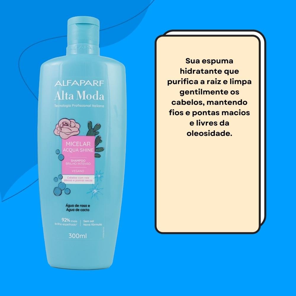 Shampoo Alfaparf Alta Moda Micelar Acqua Shine 300 ml 300ml 3