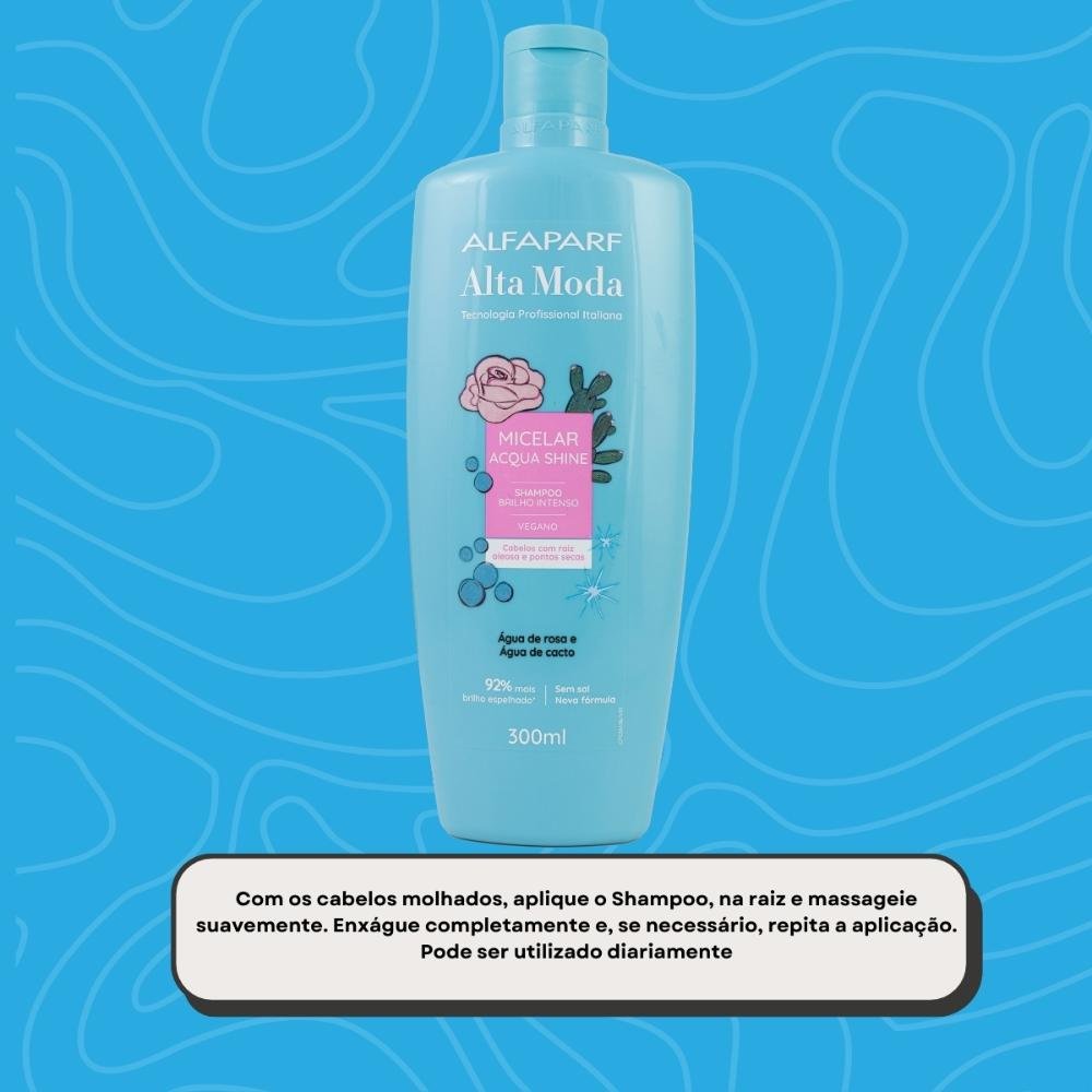 Shampoo Alfaparf Alta Moda Micelar Acqua Shine 300 ml 300ml 5