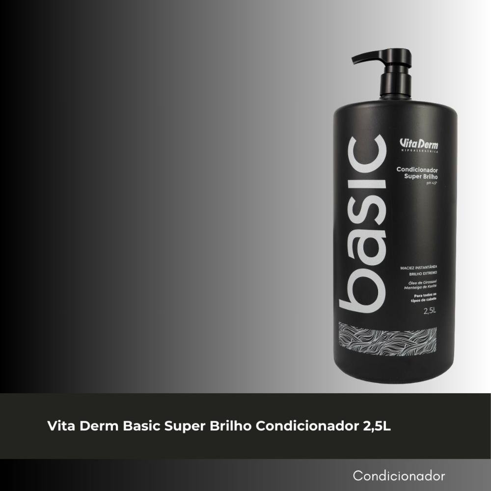 Vita Derm Basic Super Brilho Condicionador 2,5L 2,5L 2