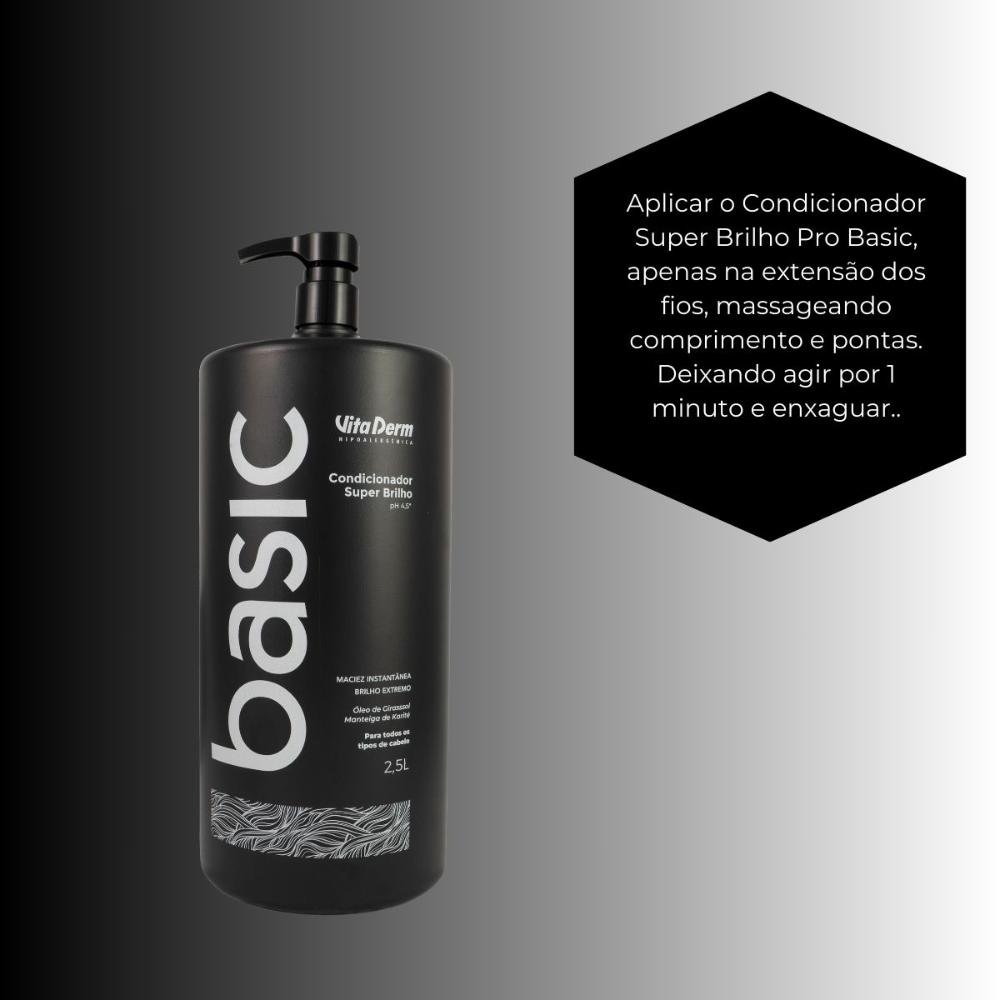 Vita Derm Basic Super Brilho Condicionador 2,5L 2,5L 4