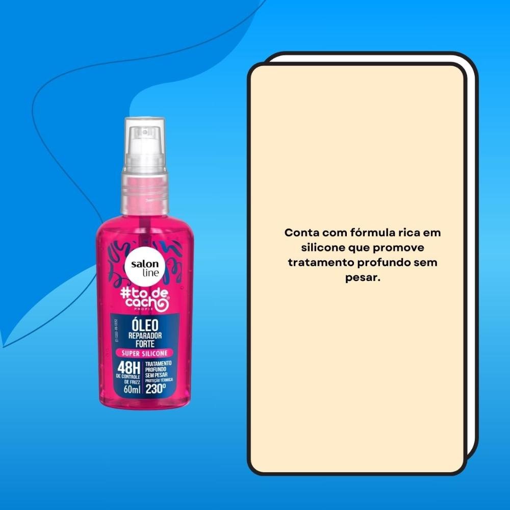 Salon Line #todecacho Oleo Reparador de Pontas Forte 60 ml 60ml 3