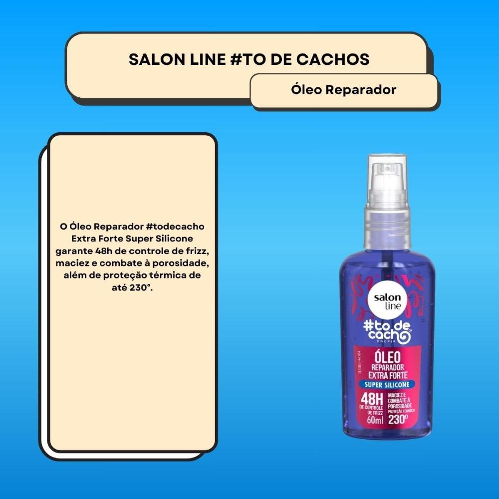 Salon Line #todecacho Oleo Reparador de Pontas Extra Forte 60 ml 60ml 2
