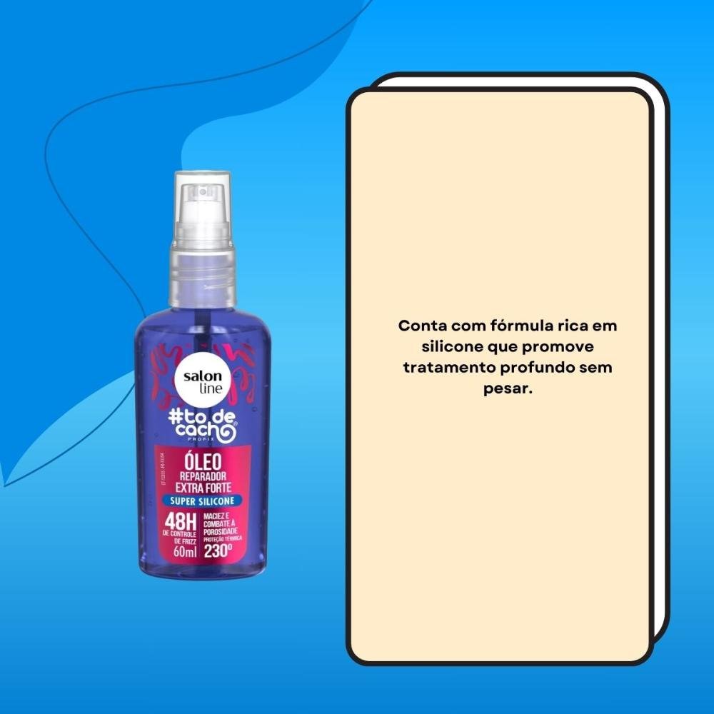 Salon Line #todecacho Oleo Reparador de Pontas Extra Forte 60 ml 60ml 3